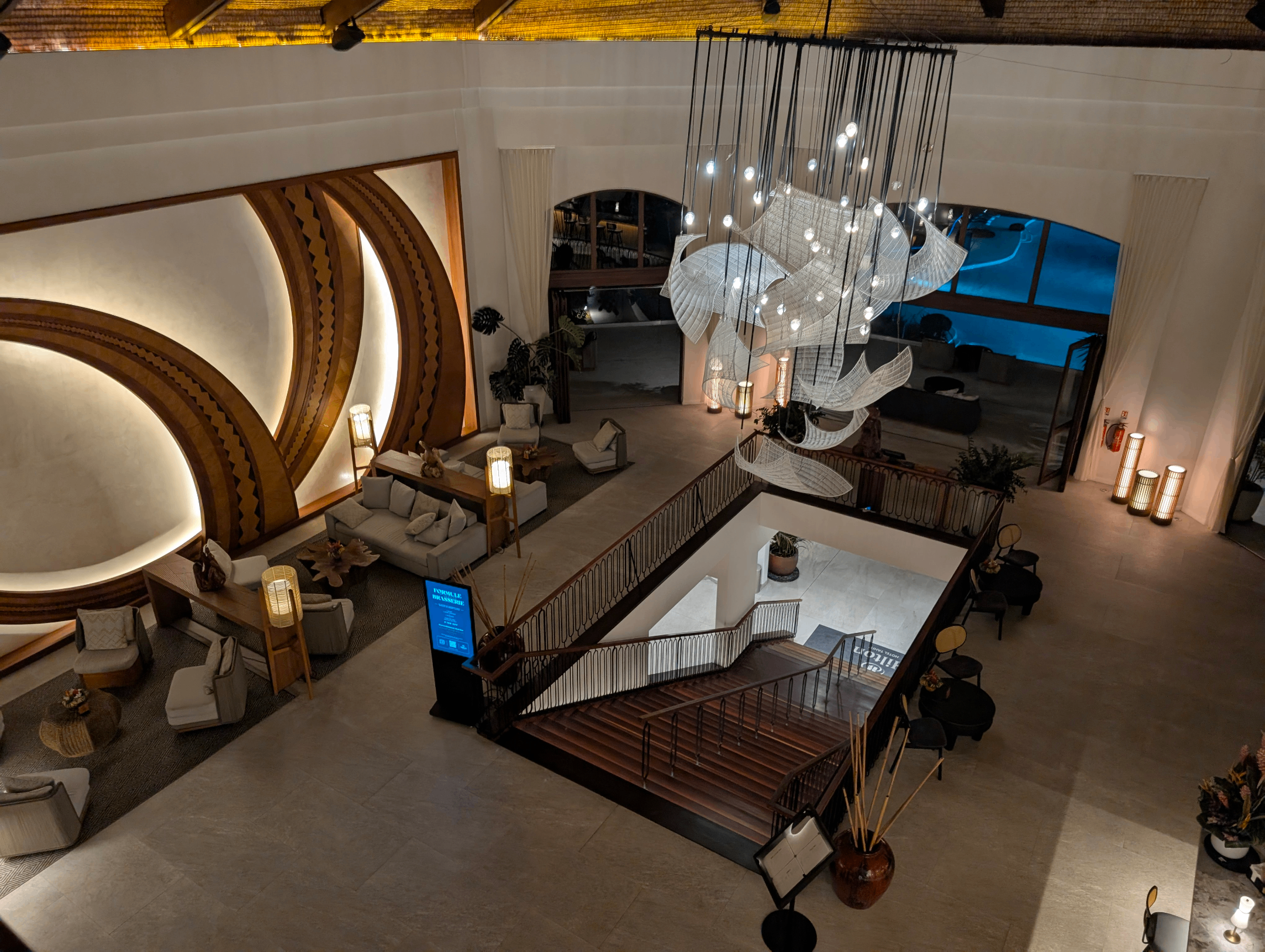 hilton hotel tahiti heiva lounge from above hilton hotel tahiti heiva lounge from above