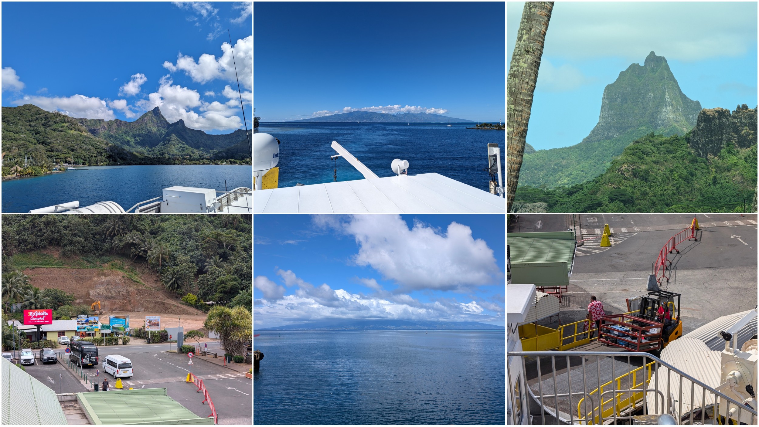 taking the ferry between tahiti and moorea